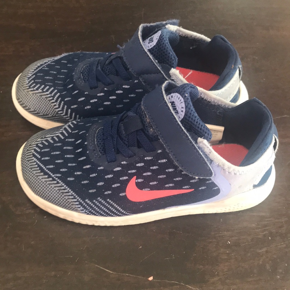 Nike Kids Blue and Pink Sneakers